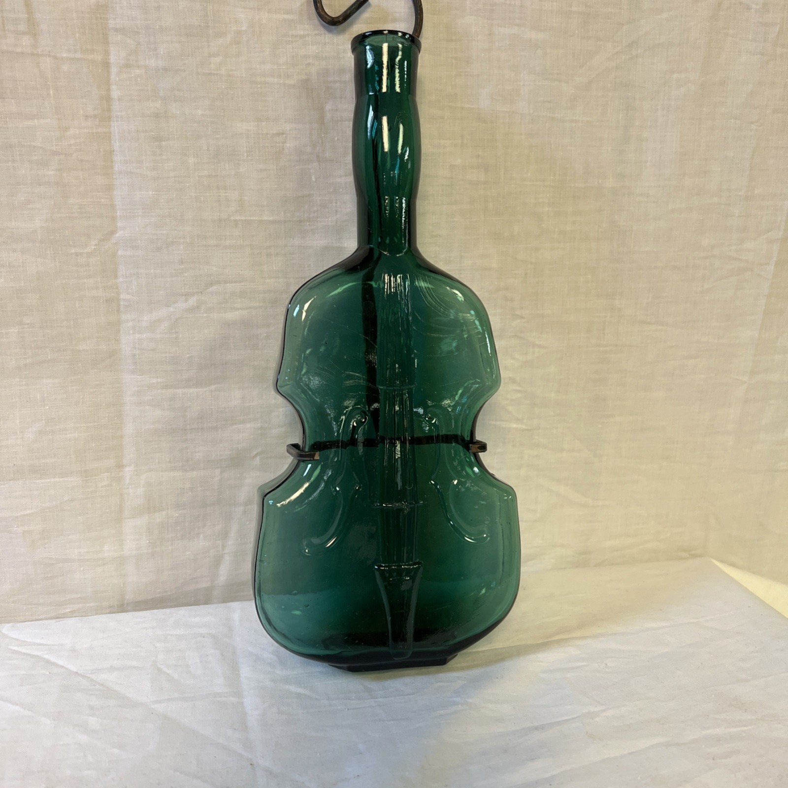 Vintage Emerald Green Violin/Cello Bottle 10\