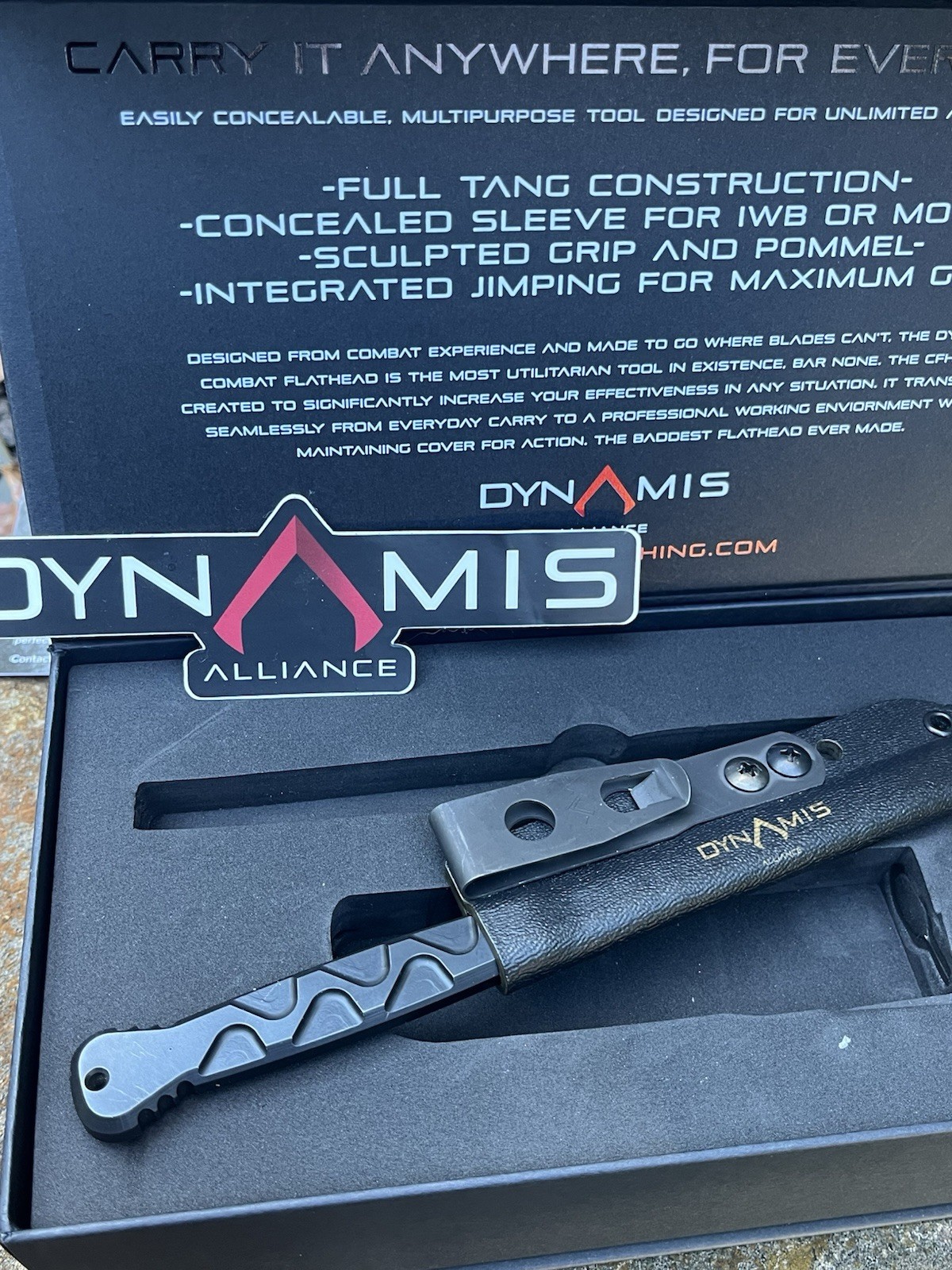 Dynamis Alliance Crush Everything Combat Flathead CFH Excellent Condition