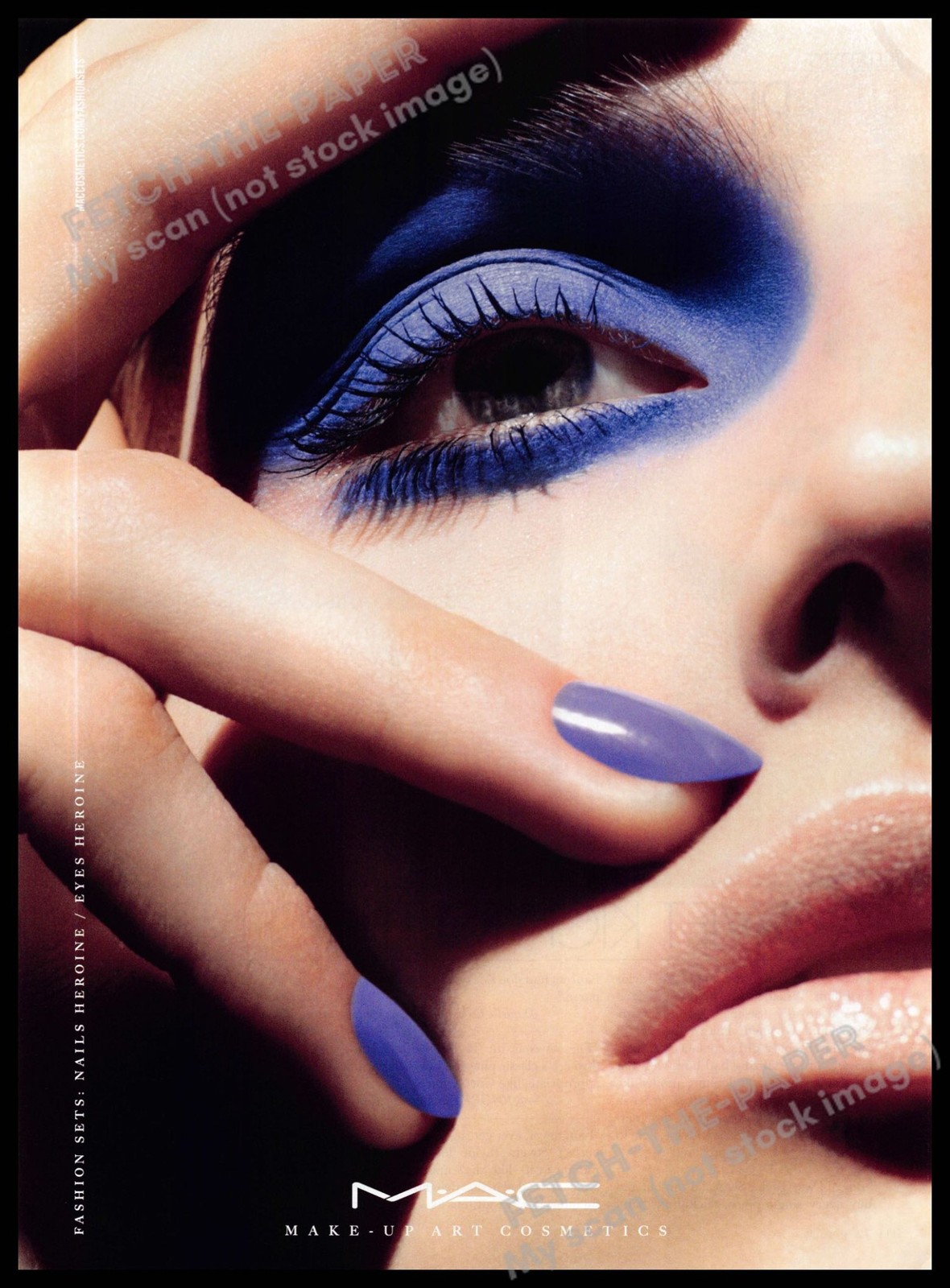 MAC 2010s Magazine Print Advertisement 2013 Purple Art Cosmetics Face Lips