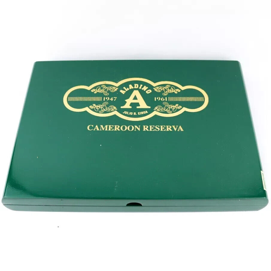 Aladino Cameroon Reserva 1947-1961 Empty Wood Cigar Box 11.25\