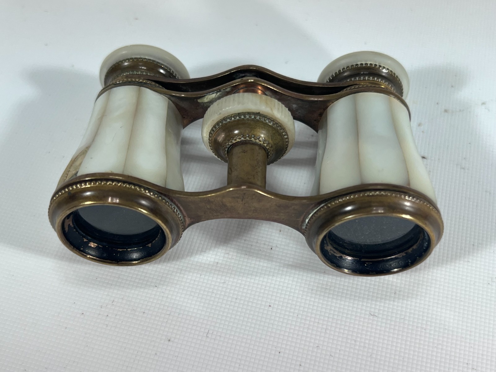 Antique Opera Glasses Binoculars Chevalier Paris Mother of Pearl and Brass 1890 Antique Opera Glasses Binoculars Chevalier Paris Mother of Pearl and Brass 1890