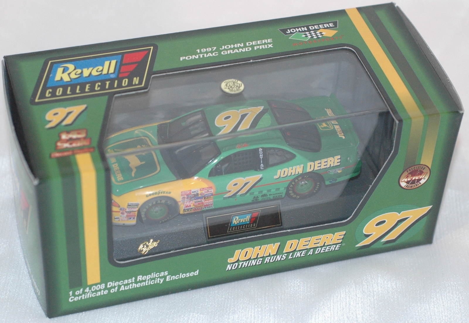 1997 Revell John Deere #97 die cast car NASCAR Limited edition New Never Opened