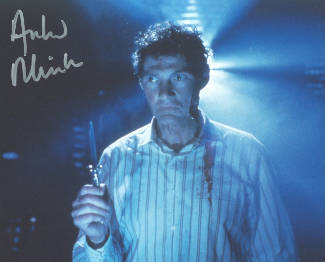 ANDREW ROBINSON in HELLRAISER as Larry/Frank Cotton.COA.In Pers.10\