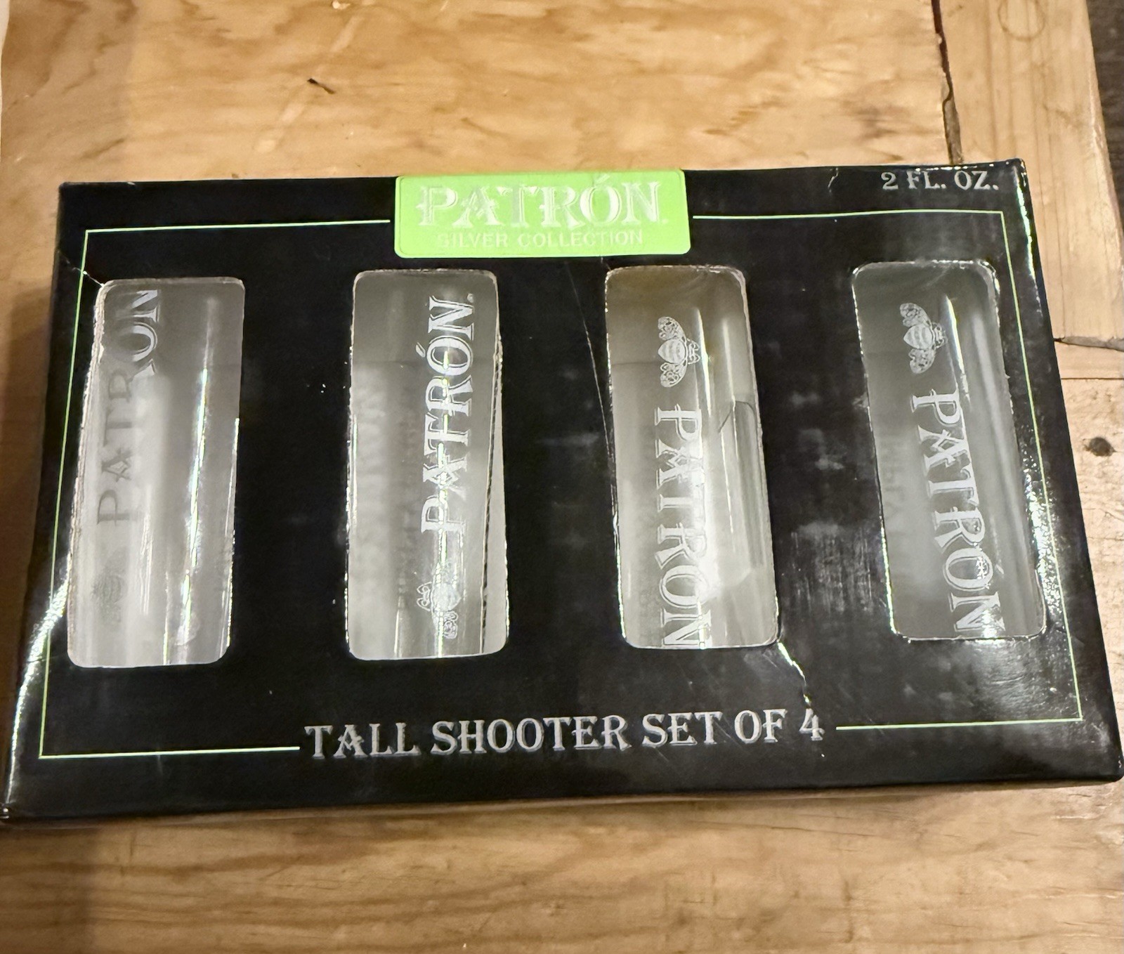 Patron Tequila Honeybee Long Neck Shot Glasses 4\