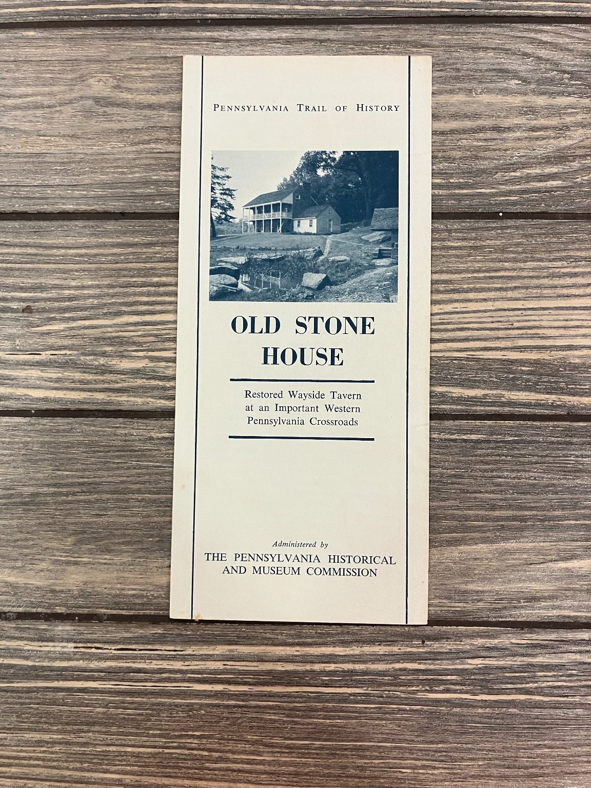 Old Stone House Brochure PA Historical Museum Commission Vintage Ephemera