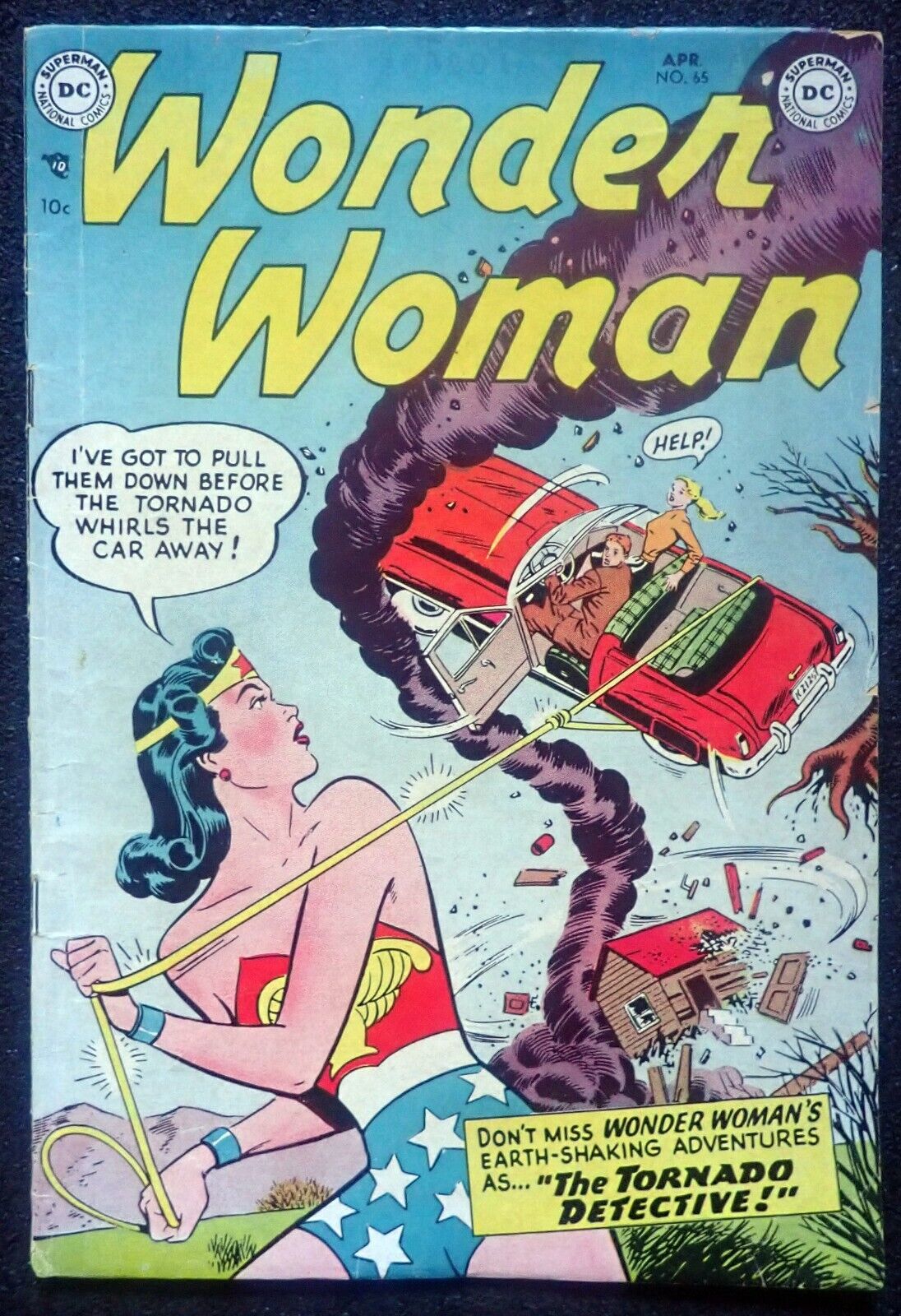Wonder Woman #65 🌞 BEAUTIFUL GOLDEN-AGE BOOK 🌞  1954