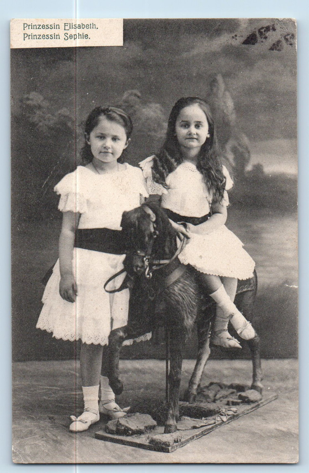 Luxembourg Postcard Princess Elizabeth and Princess Sophie Royalty 1908