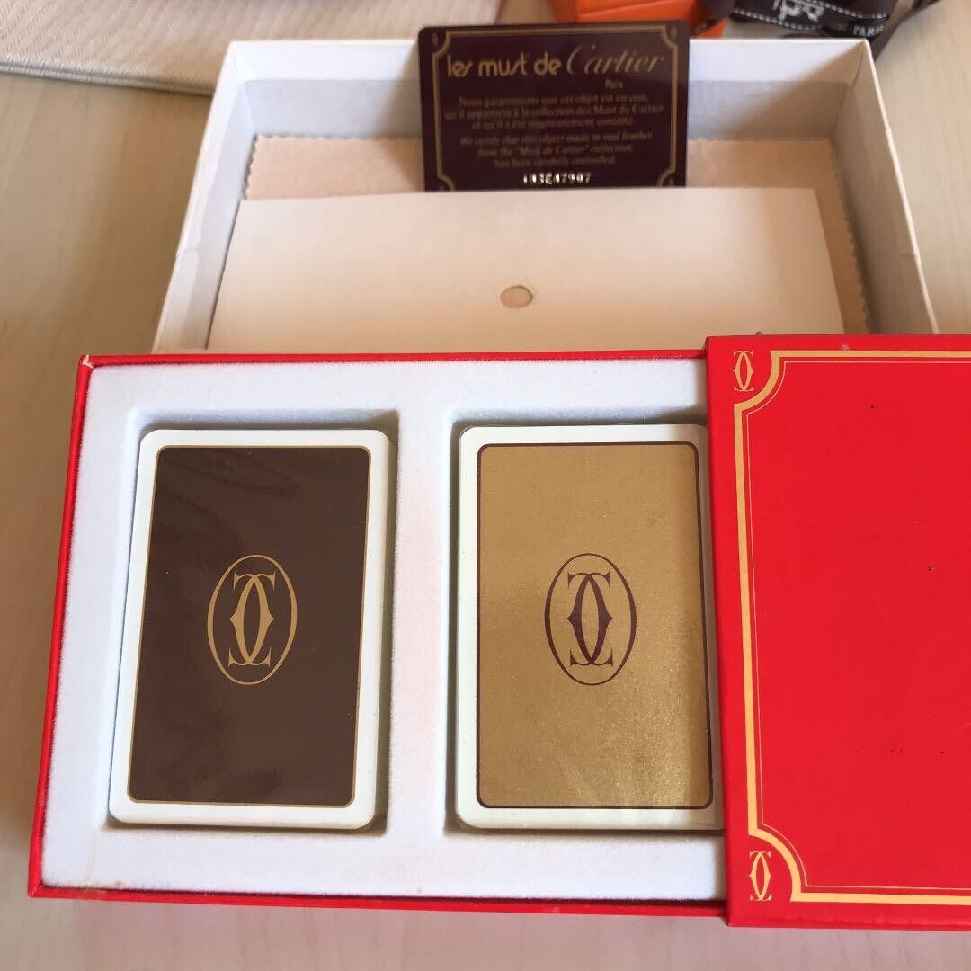 Unused Authentic Cartier Vintage Must Playing Cards Trump Set Deadstock