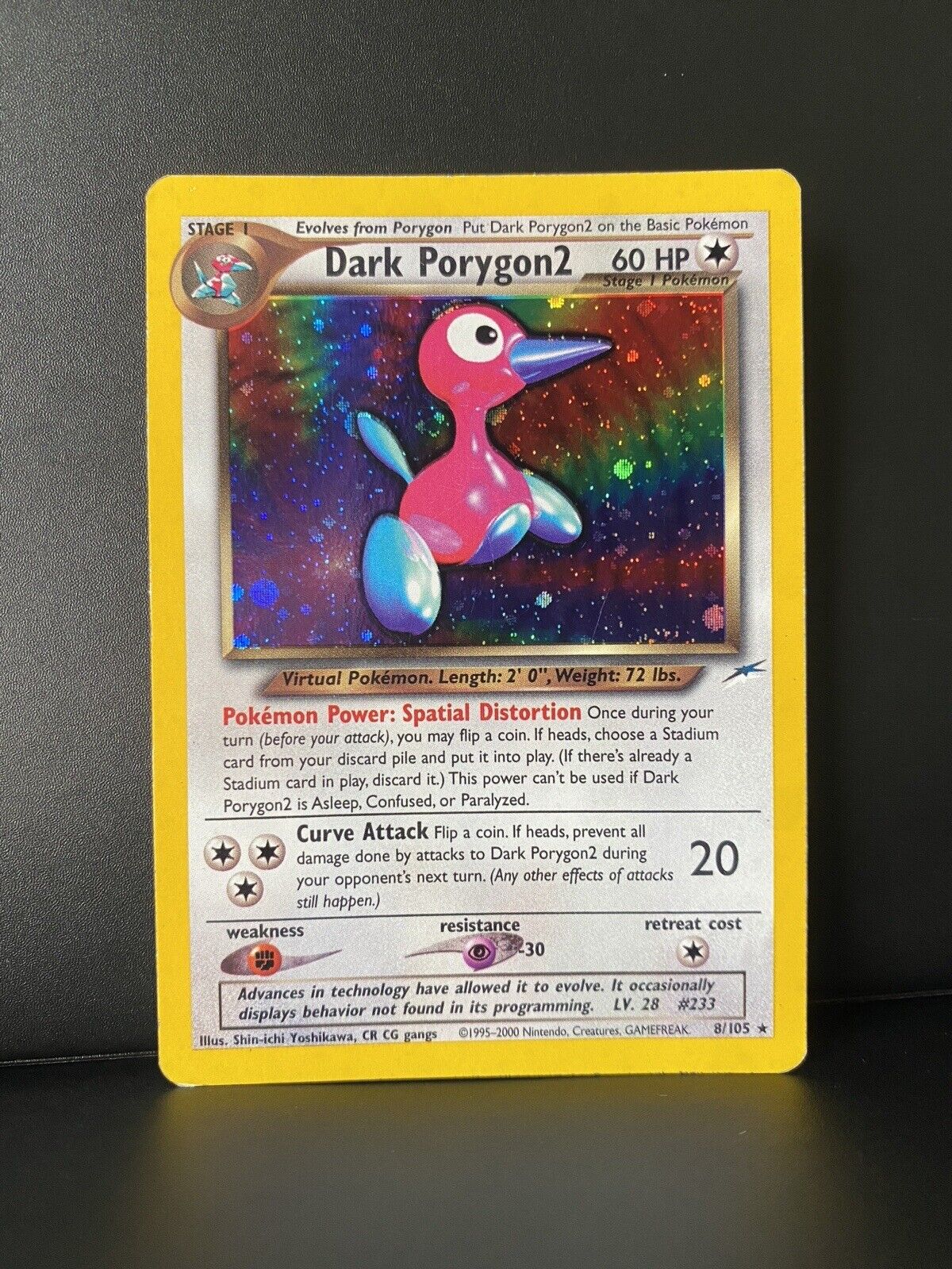 Dark Porygon2 8/105 Neo Destiny GOOD Condition Holo Pokémon Card TCG