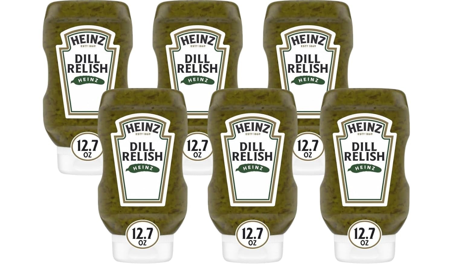 Heinz Dill Relish 12.7 FL OZ 2 Pack Dill Pickle Relish Sauce Jar 7 Oz Dill