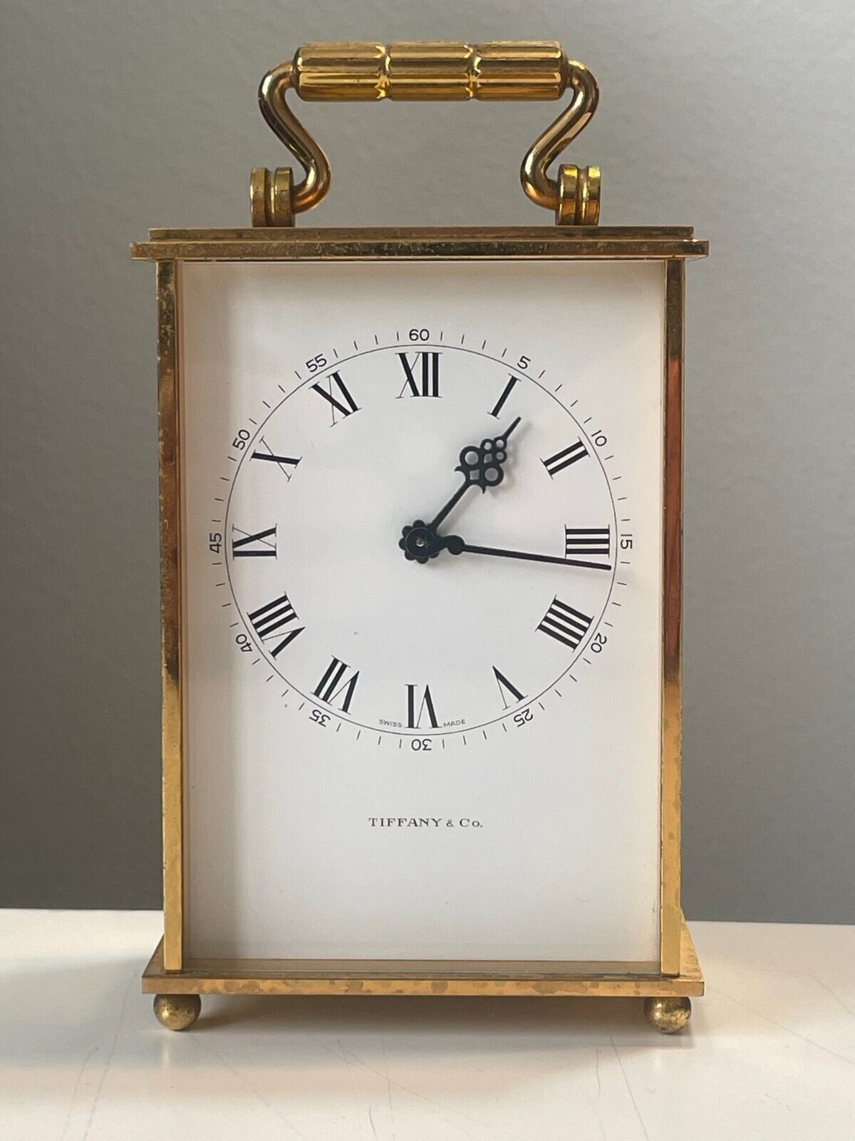 Exquisite Tiffany Carriage Clock - Expertly Serviced, Runs Flawlessly
