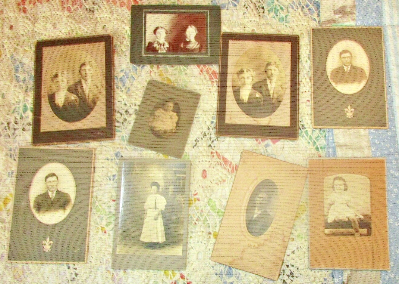 Vintage Family Photographs 1910-1940 Lot of 9 Photos Ephemera #1