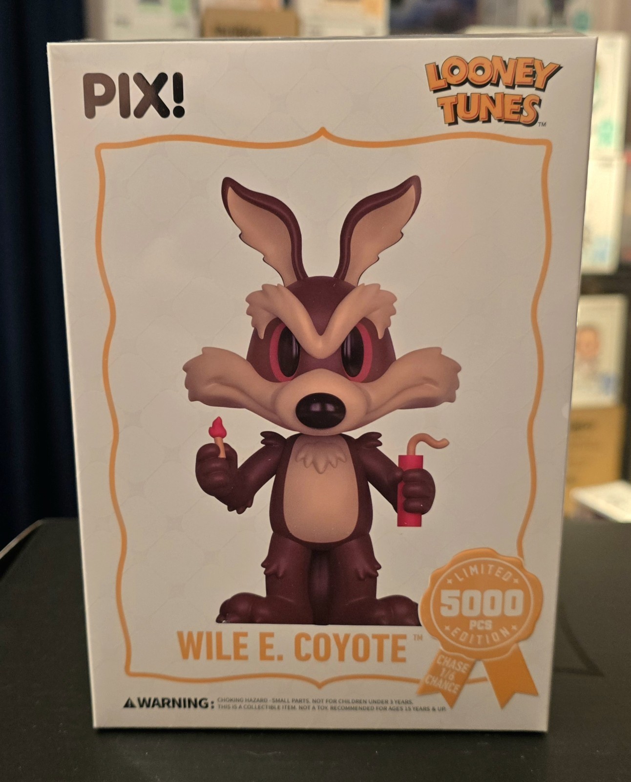 Thrilljoy Looney Tunes Pix Sealed Wile E. Coyote Collectible Figure. Brand New