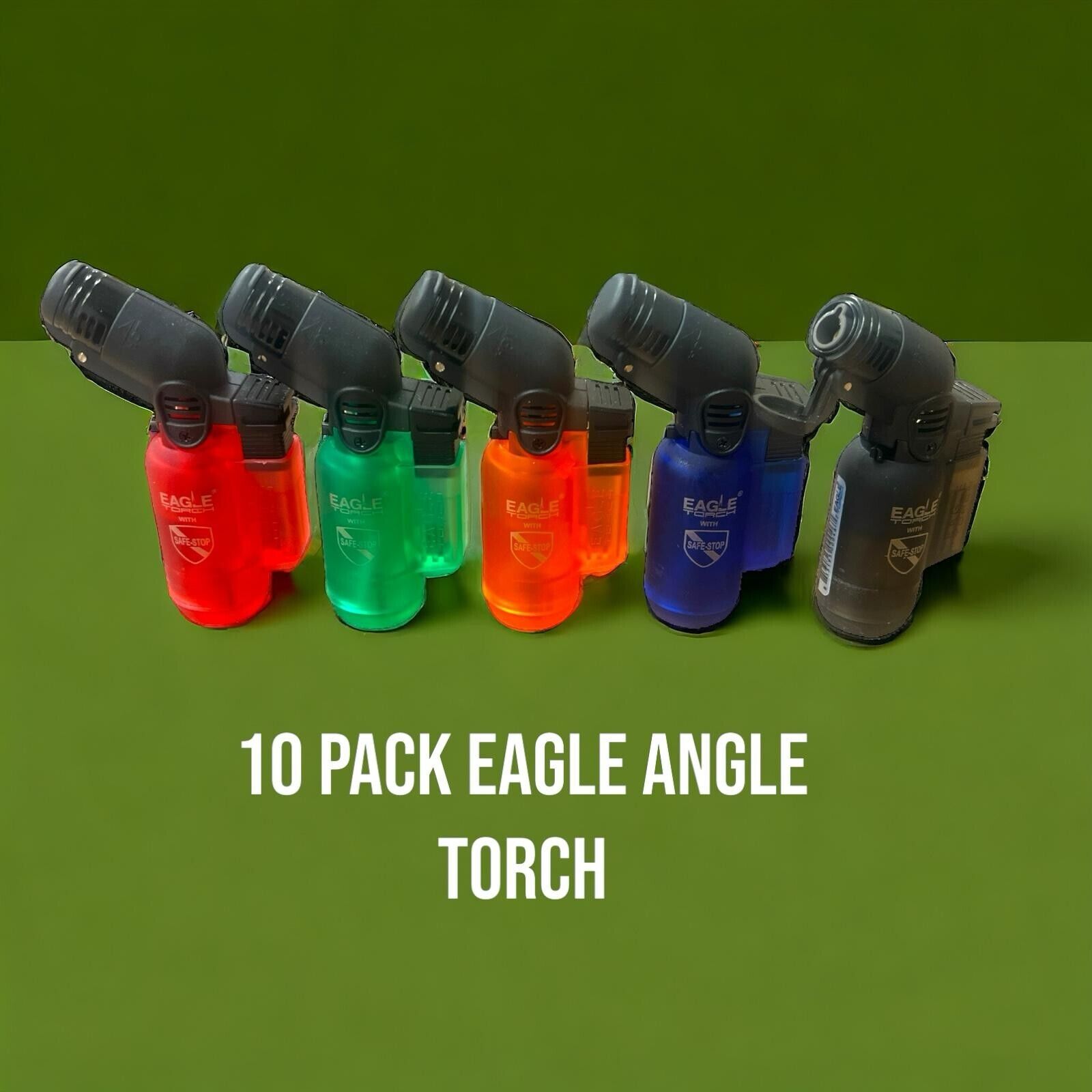 Eagle Mini-Angle Torch Lighter Windproof Refillable Lighter 2 Set- 5-Pack