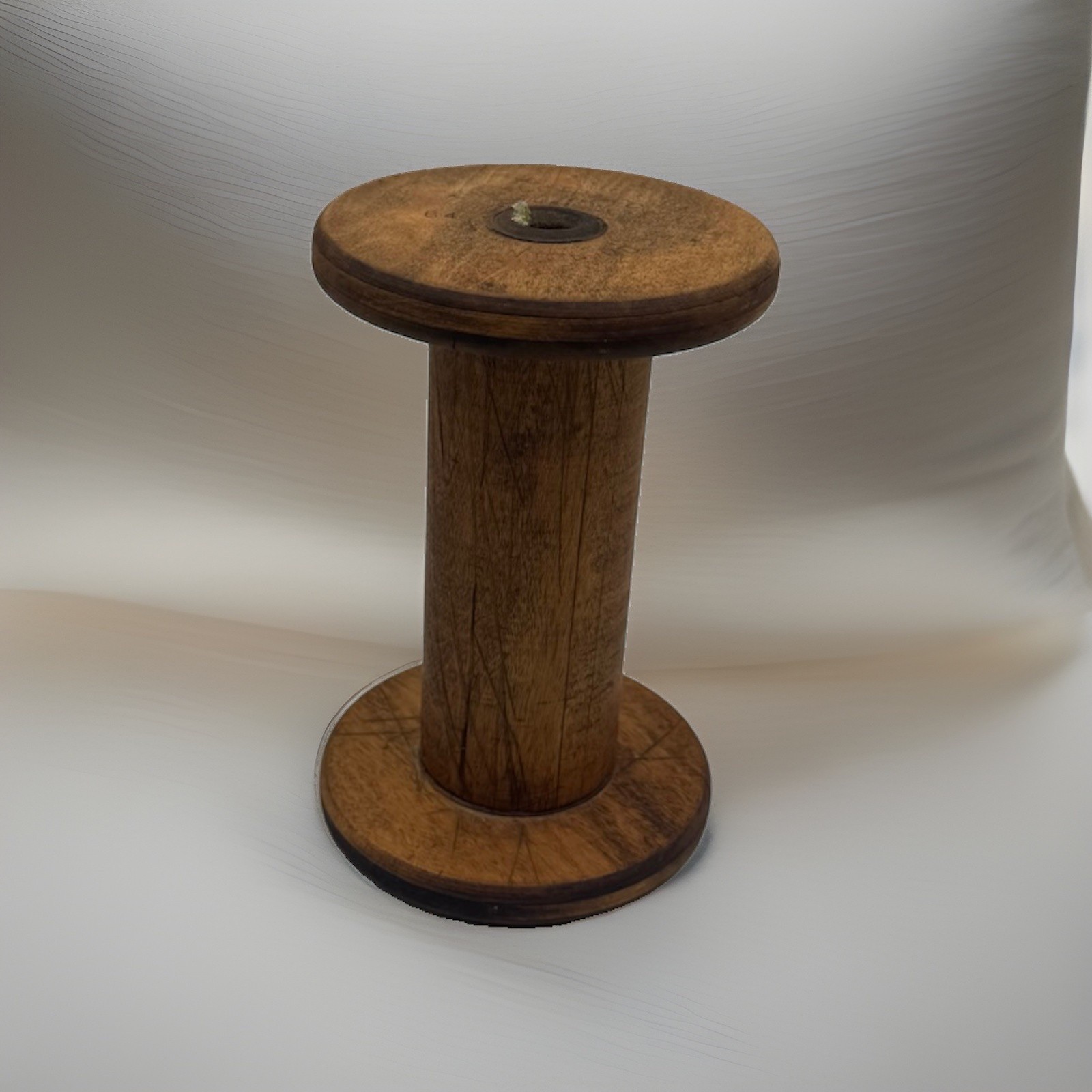 Vintage Vectra Co Odenton MD Wooden Textile Mill Spool Bobbin 1960s 7”