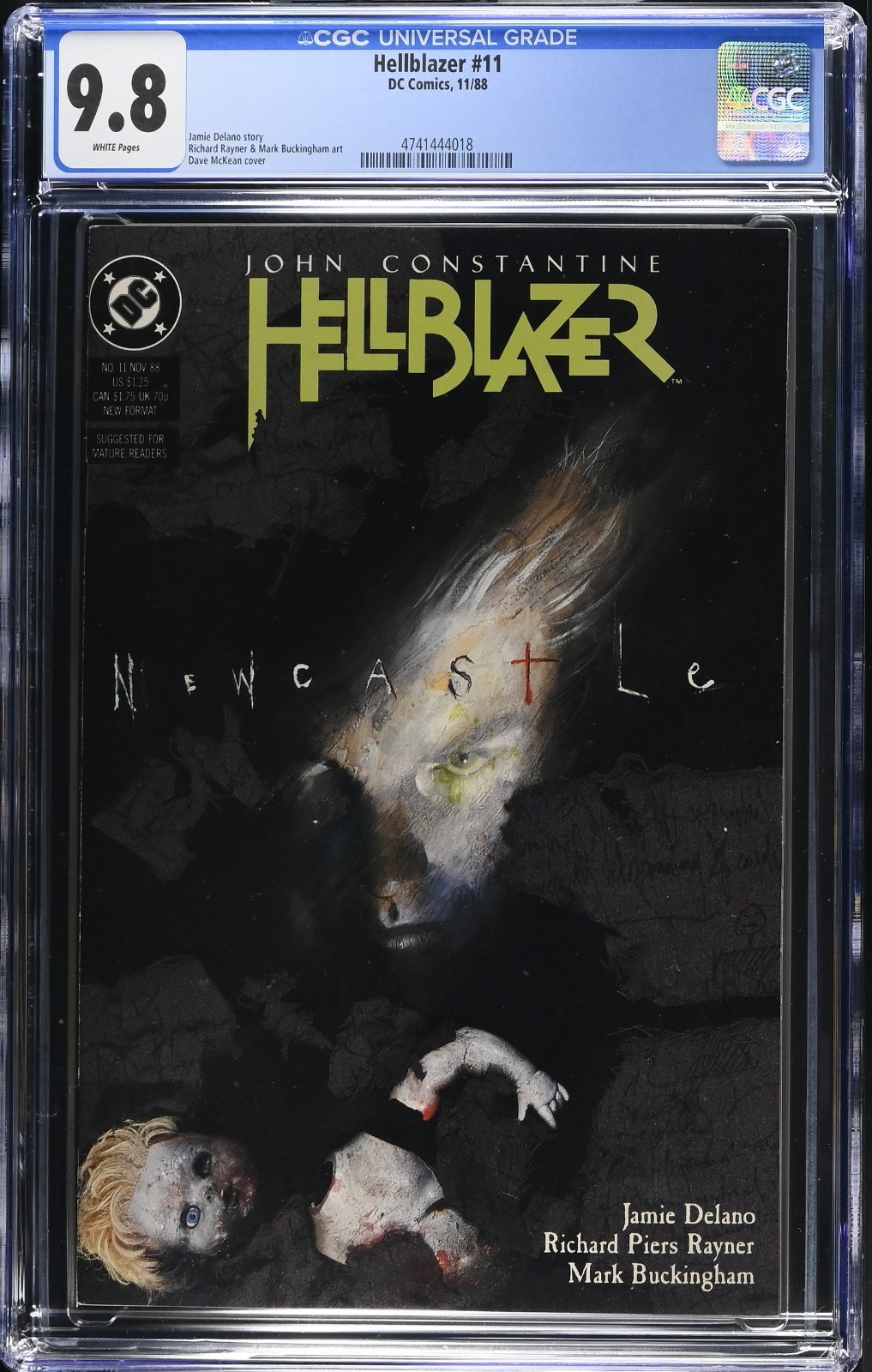 🔥 Hellblazer #11 CGC 9.8 WP DC 1988 Gorgeous Dave McKean Painted Cover