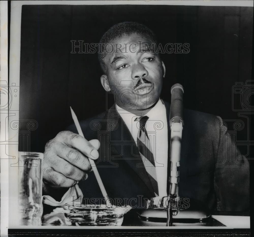 1960 Press Photo Former champ Ike Williams at Senate Anti trust committee