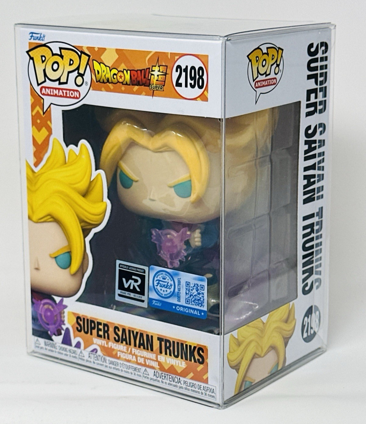Funko Pop Dragon Ball Super - Super Saiyan Trunks #2198 vRare PreRelease - New
