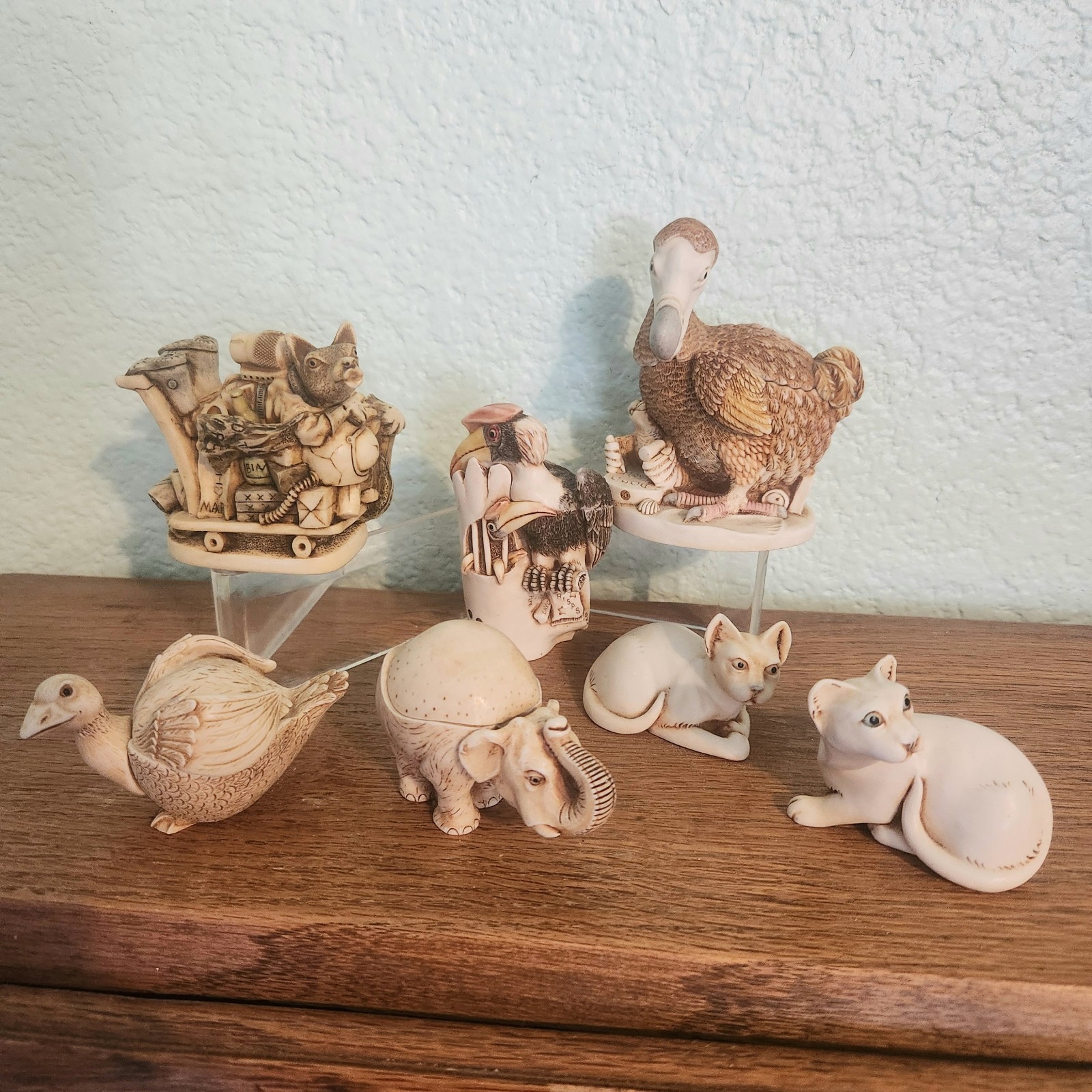 Vtg Harmony Kingdom Trinket Box Figurines Treasure Jest Series Lot of 7