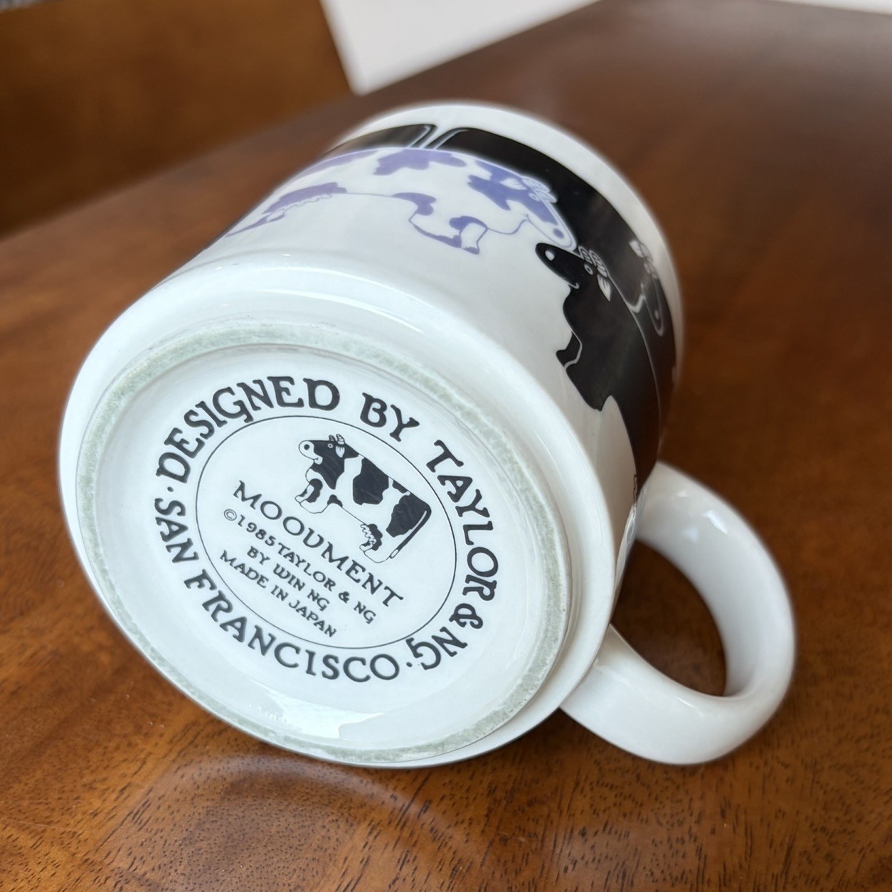 Vintage TAYLOR & NG “Moovment” Cow Mug, 1985 Made In Japan