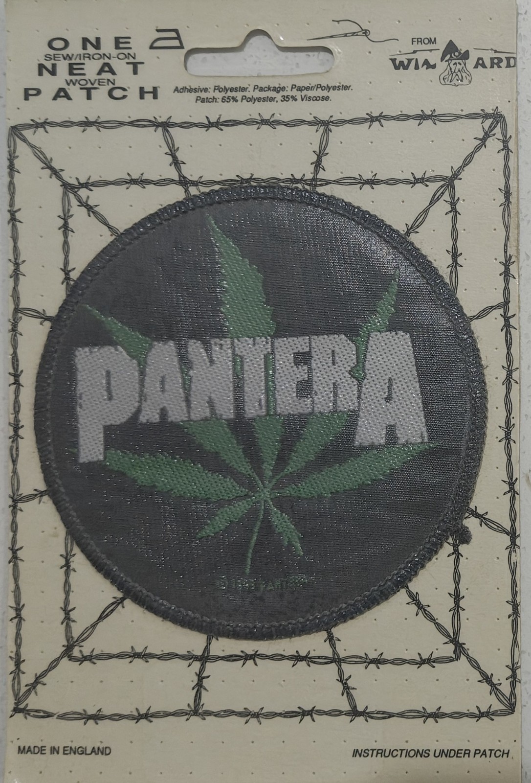 ☠️ Original 1993\' Official Merch Pantera~ Patch 33\' yrs\' old ~ \
