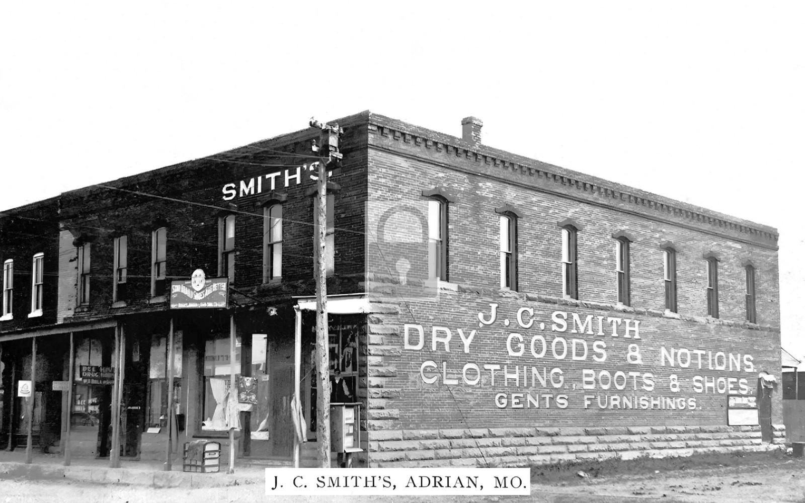 J C Smith Dry Goods Store Adrian Missouri MO - Reprint