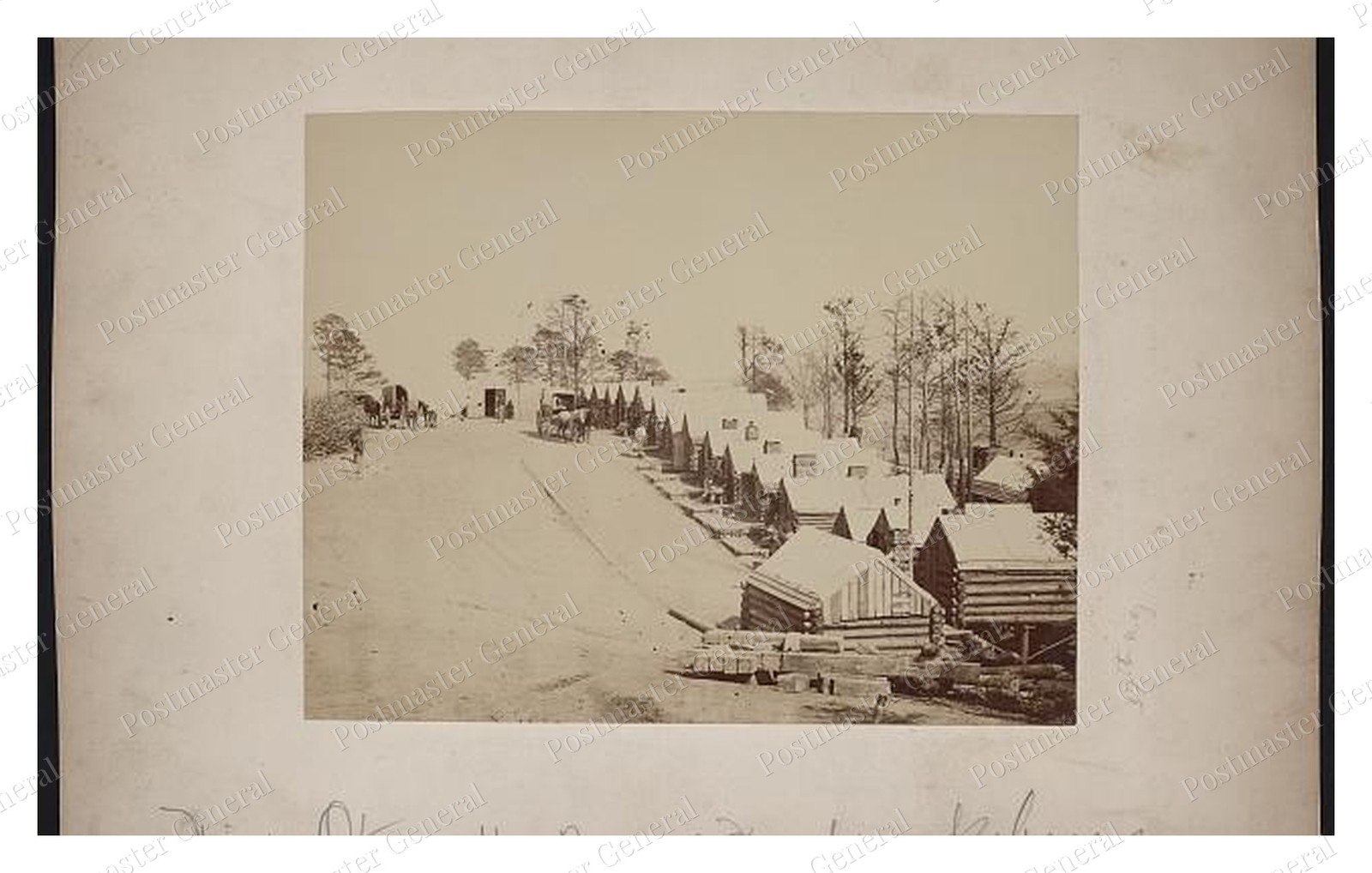 Fredericksburg Virginia Winter Quarters Standard Postcard COPY RPPC