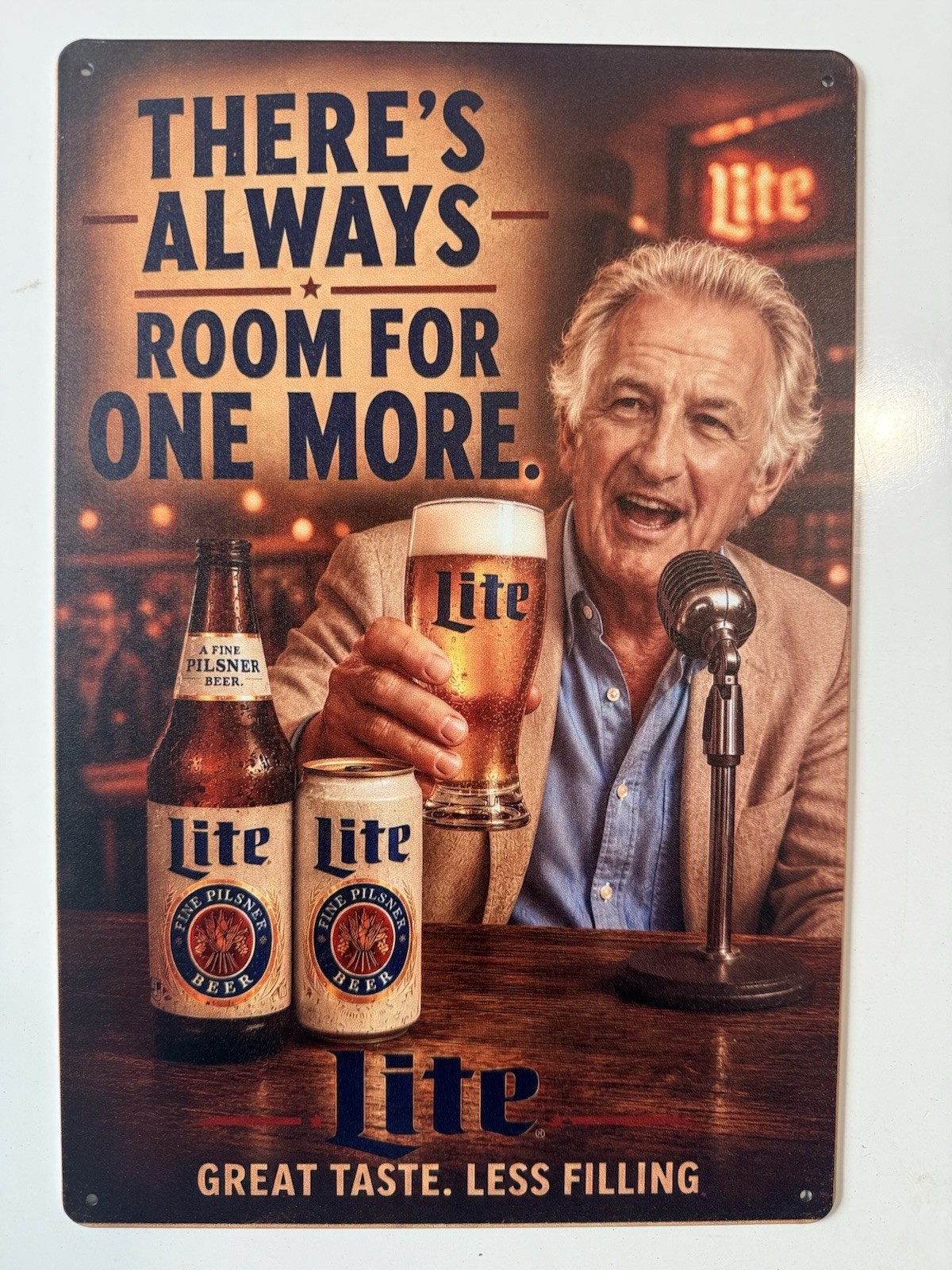 Miller Lite Beer Bob Uecker Sign - Milwaukee Brewers - Major League