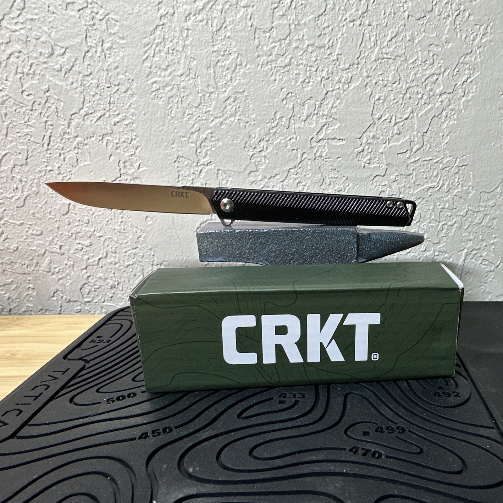 CRKT Stylus Assisted Folding Pocketknife Black Aluminum Handle SS LinerLock New
