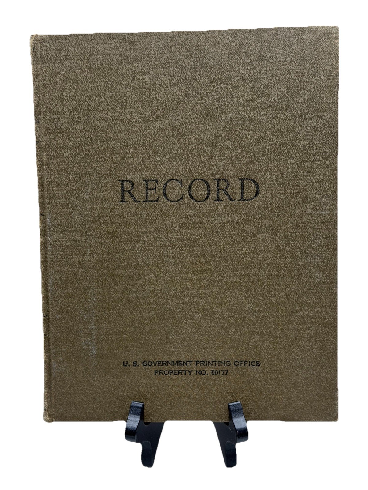 U.S. Government Printing Office Property No. 50178 Unused Record Book *Read*