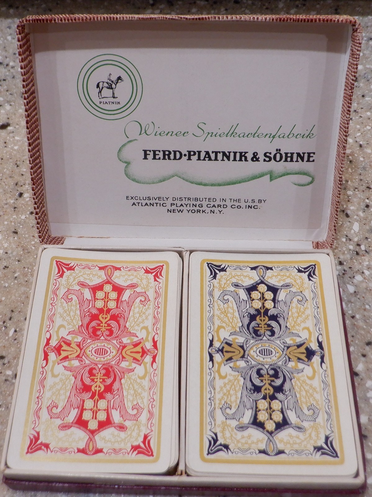 Vintage Ferd Piatnik & Sohne Double Deck Playing Cards 1949 Austria NR22