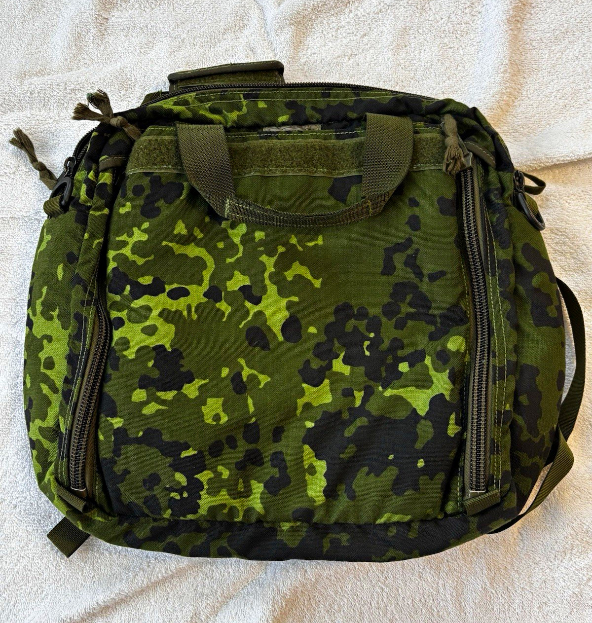 Rare Danish Army Chaplain M/10 M84 Camo Field Briefcase w/ Altar Case Insert