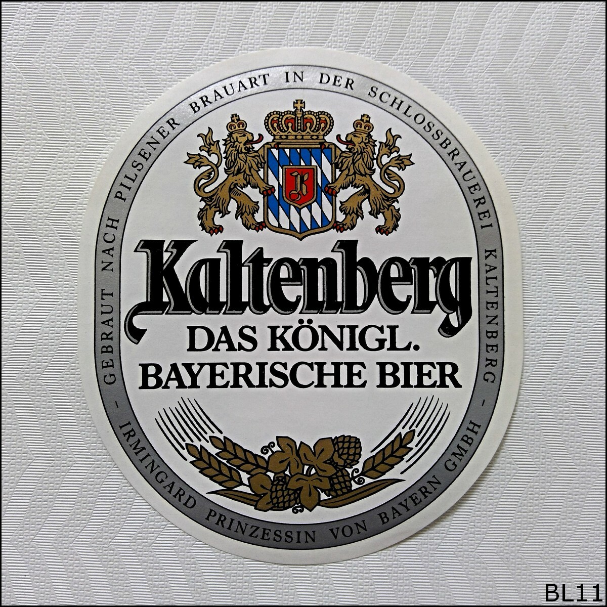 Kaltenberg Das Konigl Bayerische Bier Beer Label (BL11)