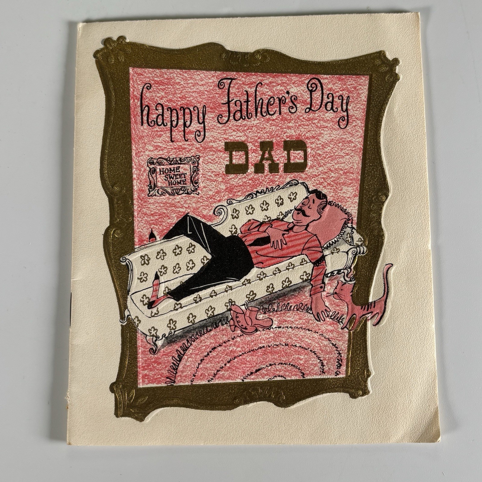 Vintage Father’s Day Greeting Card Dad Investment Pennies Nickels Dimes MCM