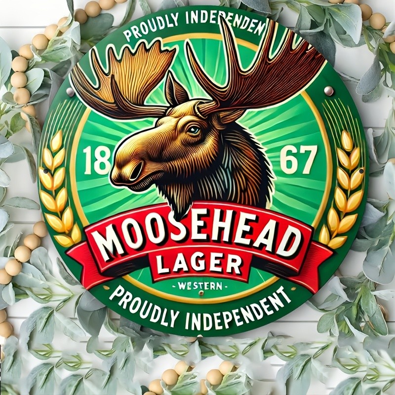 Vintage Moosehead Beer Sign - 8\