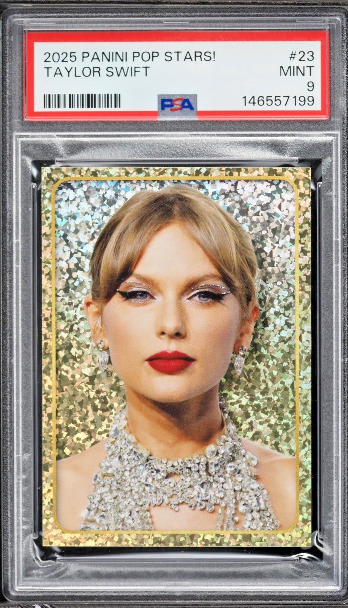 2025 PANINI POP STARS #23 TAYLOR SWIFT PSA 9