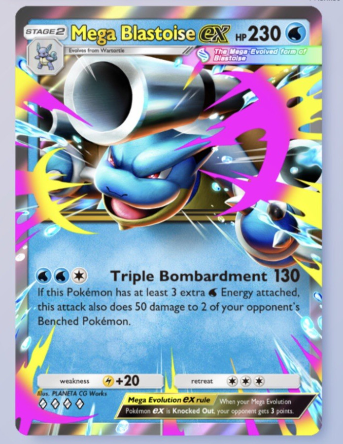 Pokemon TCG Pocket ✨ MEGA BLASTOISE EX (♢♢♢♢)-Crimson Blaze English (digitalCard