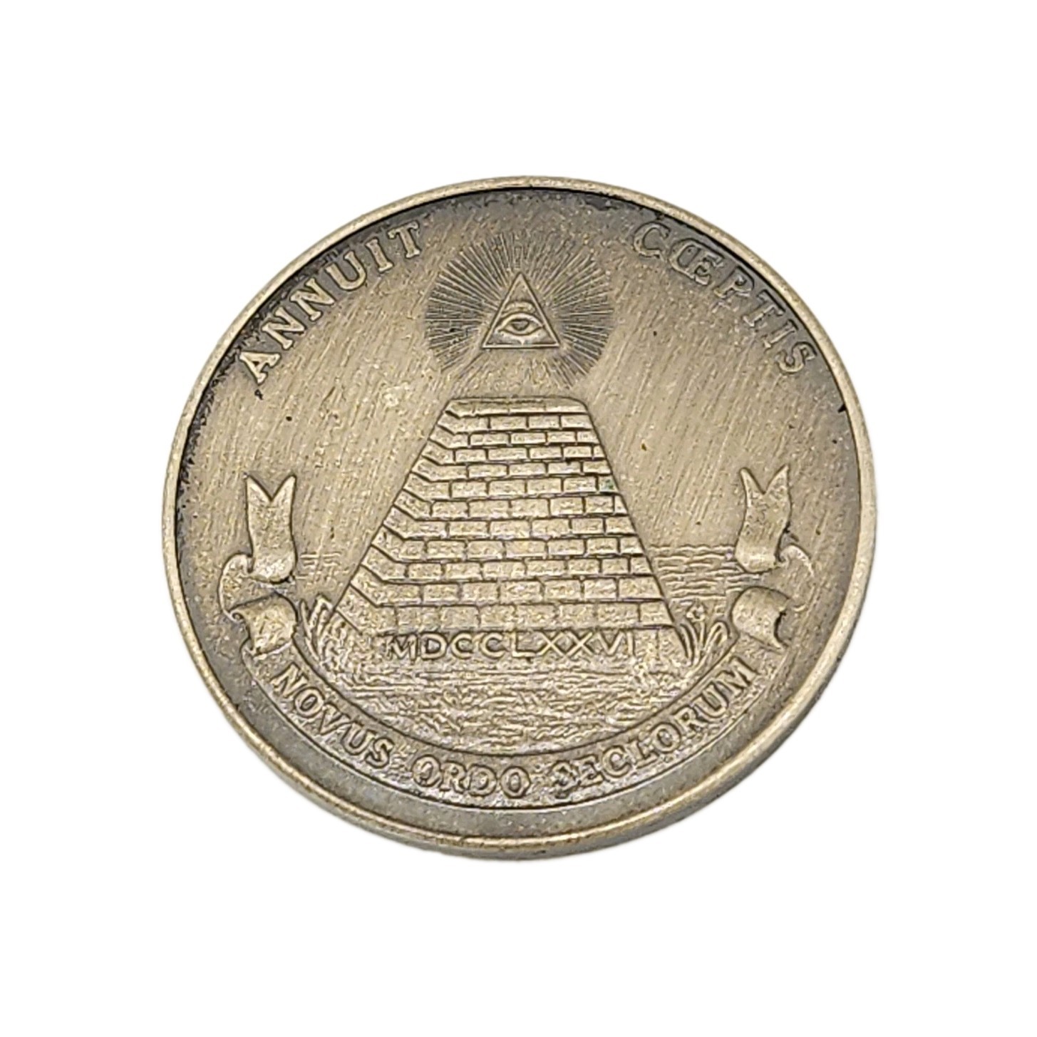 Great Seal/ Eye Of Providence Bronze Coin Token Medallion 1782, 1841 Masonic Great Seal/ Eye Of Providence Bronze Coin Token Medallion 1782, 1841 Masonic