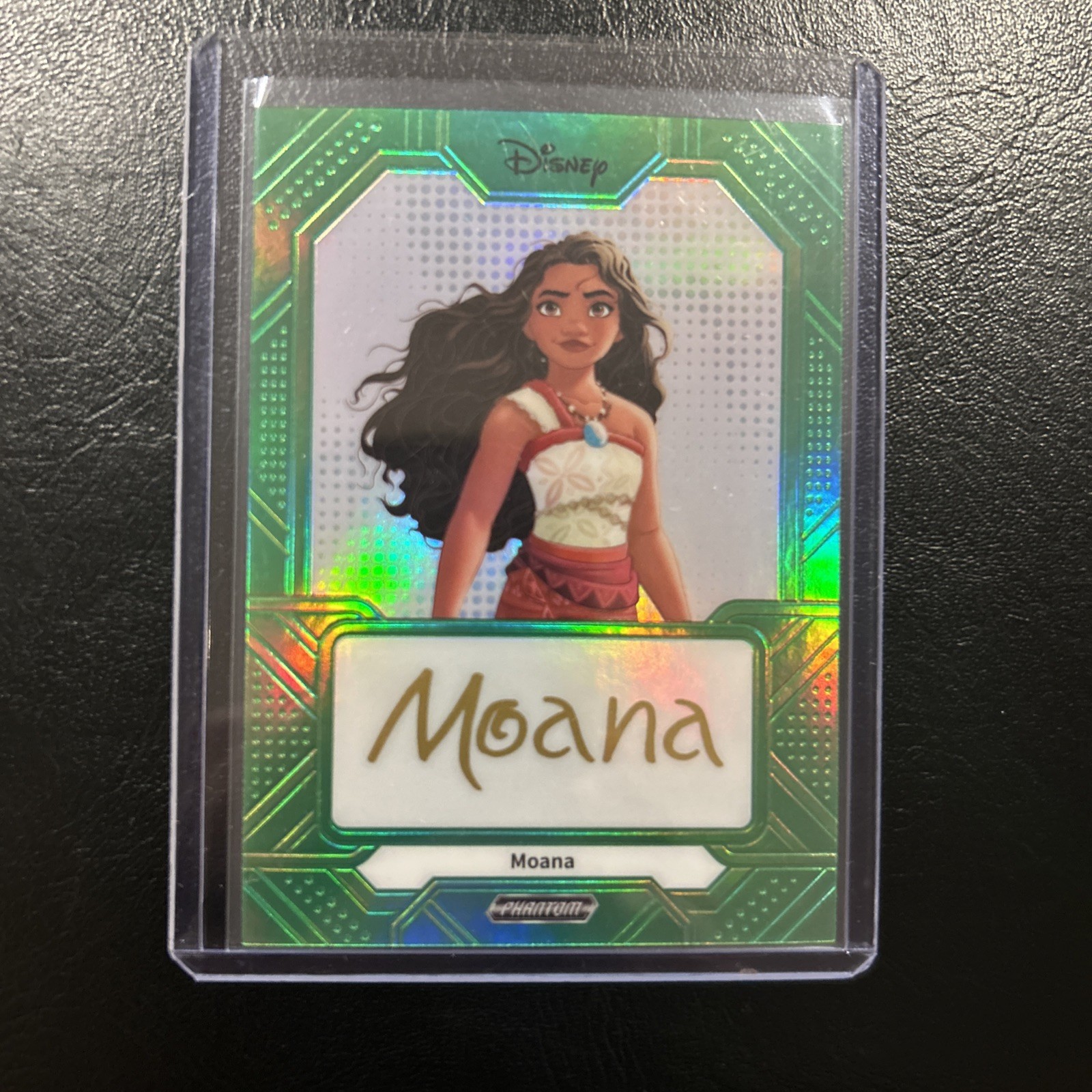 2025 Disney Kakawow Green Holo Memorabilia MOANA (AUTO #\'d / 20)
