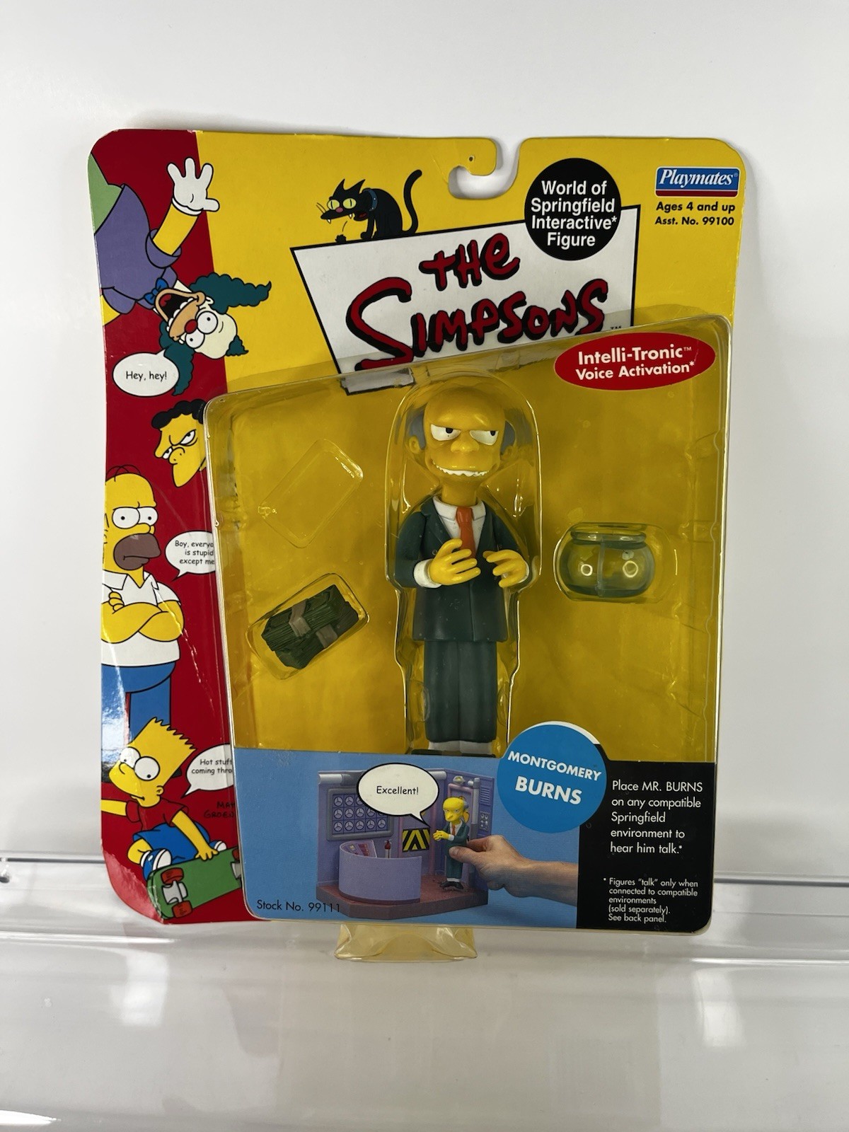 Playmates The Simpsons WOS: Montgomery Burns Intelli-Tronic Figurine