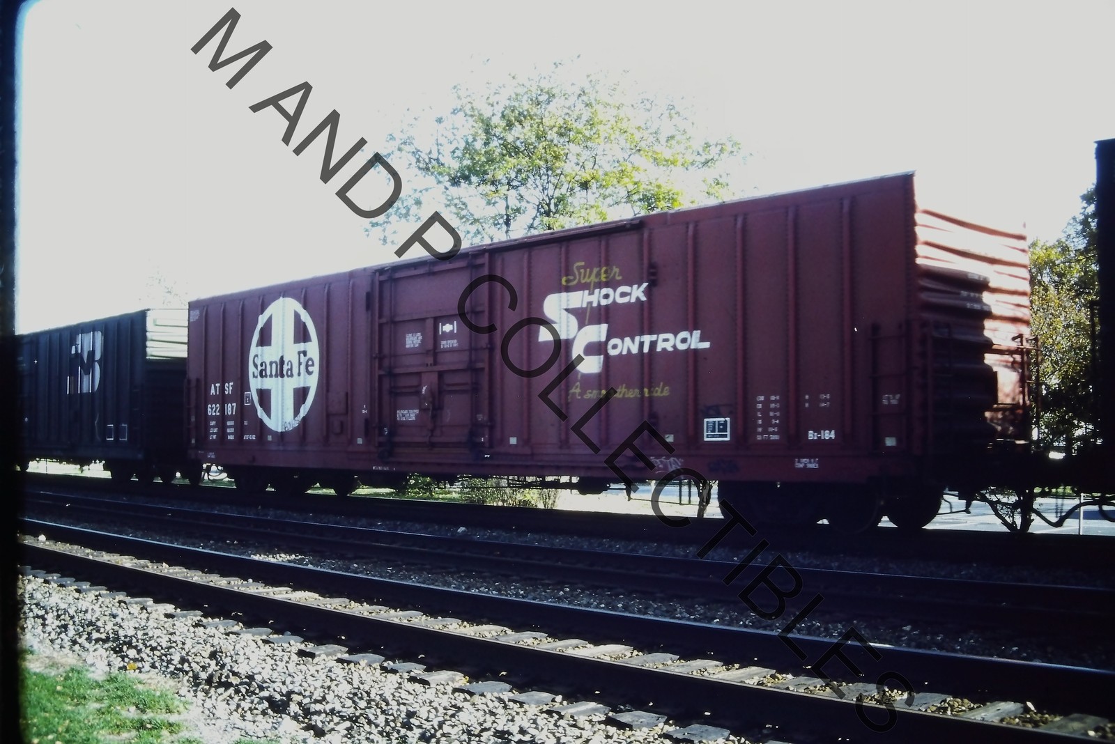 ORIG TRAIN SLIDE SANTA FE (ATSF) VTG RAILWAY RAILROAD ADP22905