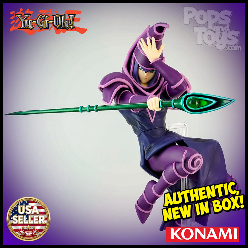 US SELLER - Yu-Gi-Oh Dark Magician Figure Konami Equal-Arts Authentic Boxed New