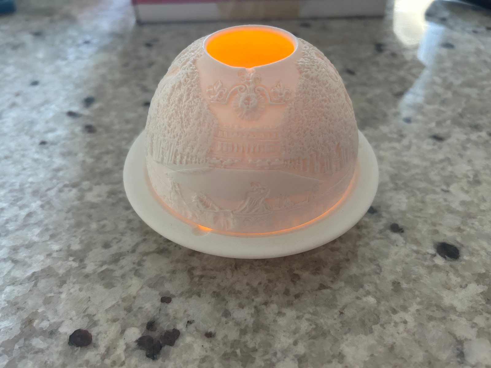 Vintage Bernardaud Limoge Porcelain Votive Tealight - Versailles Palace