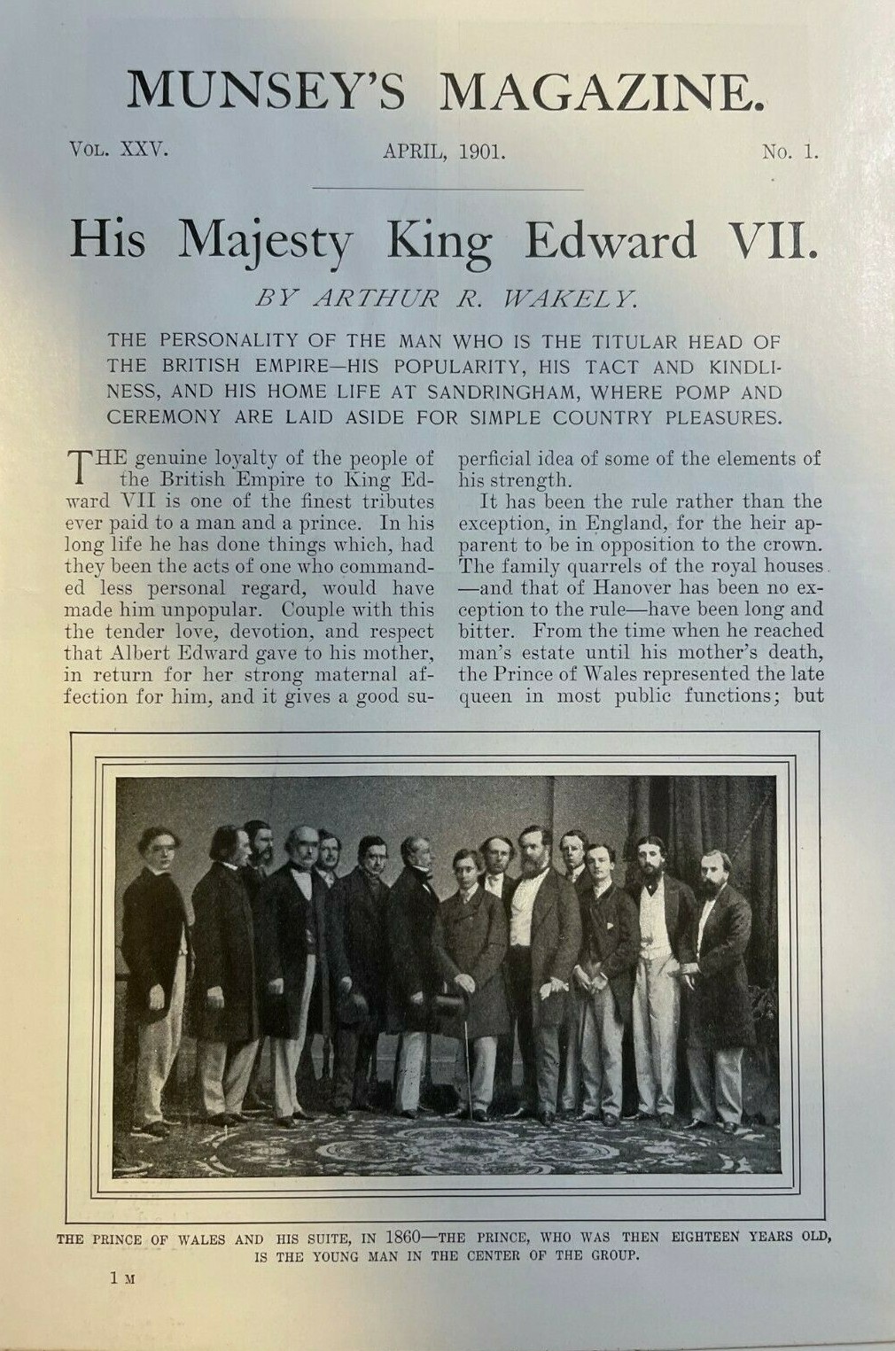 1901 King Edward VII of England illustrated 1901 King Edward VII of England illustrated