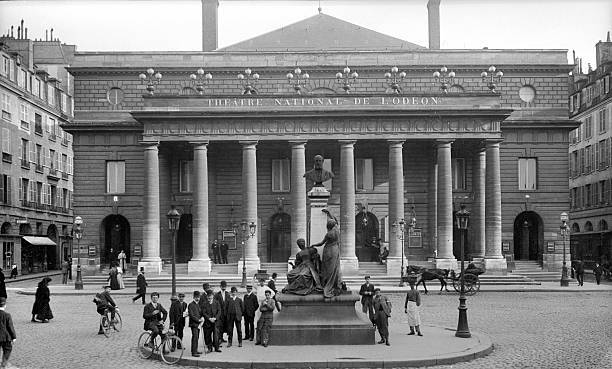 Paris The Theatre Of Odeon 1905 OLD PHOTO