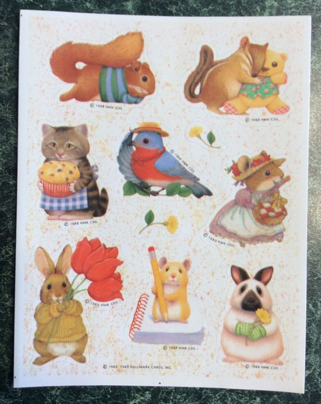 VTG 1988 1989 Hallmark Woodland CRITTERS Squirrel Mouse Bird Rabbit Chipmunk HTF