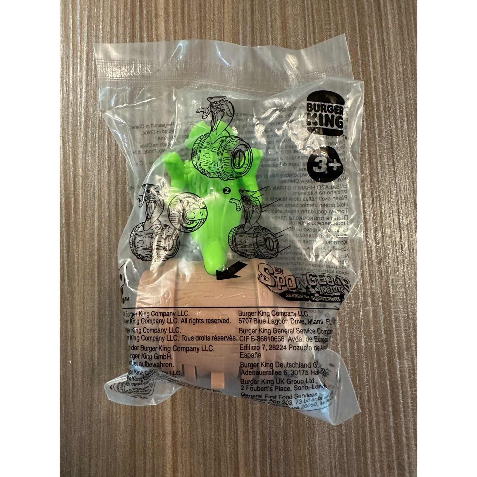 Burger King SpongeBob Movie 2025 Flying Dutchman Toy New Sealed Kids Meal Figure