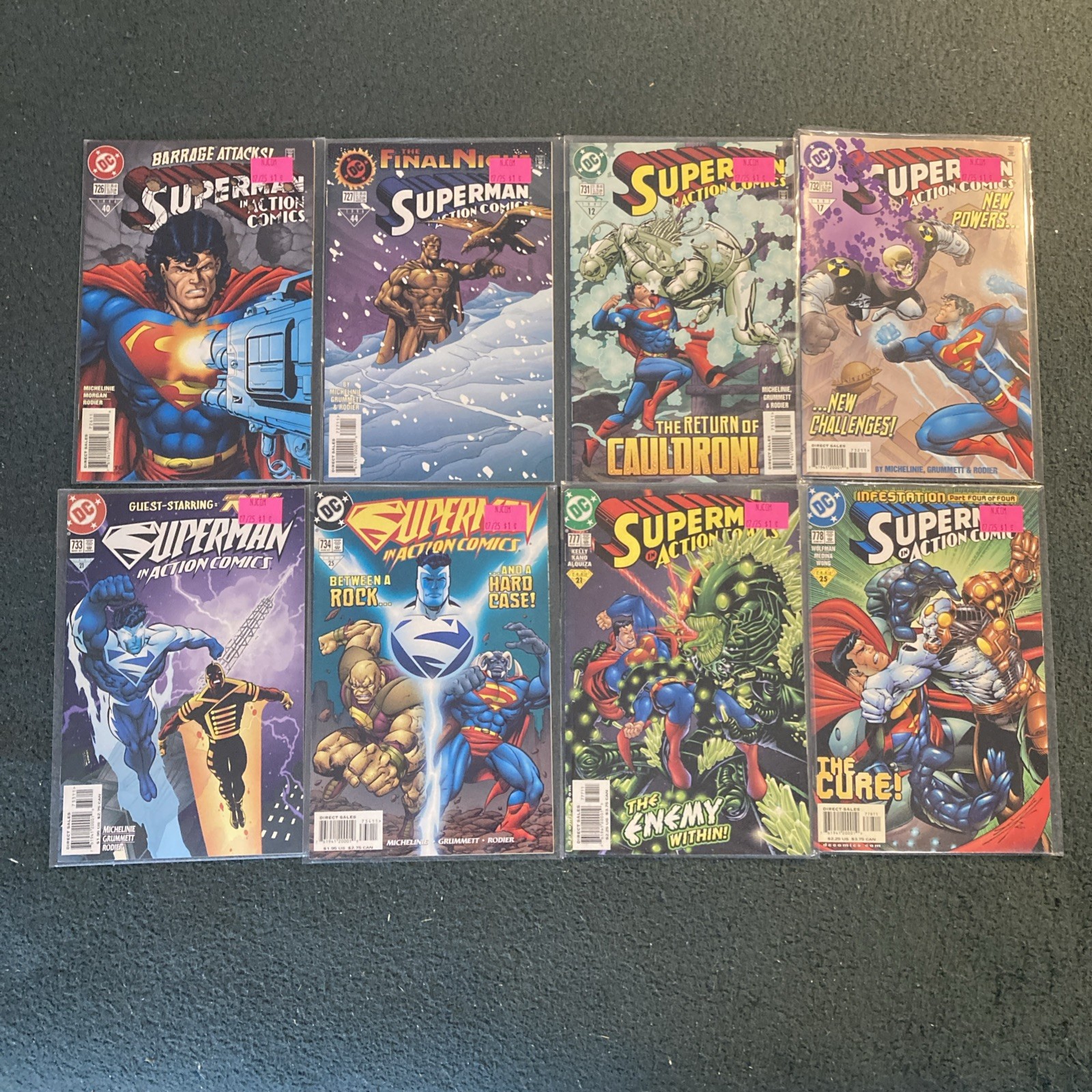 Superman In Action Comics Lot Of 8 Assortment DC Comics Superman In Action Comics Lot Of 8 Assortment DC Comics