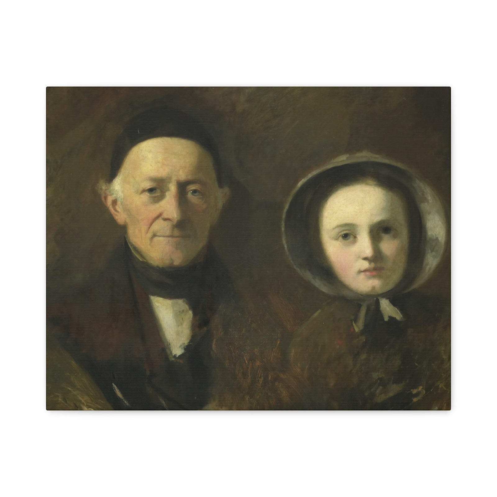 Johann Georg Schwartze - Portrait of Johann Joseph Hermann - Canvas Wall Art
