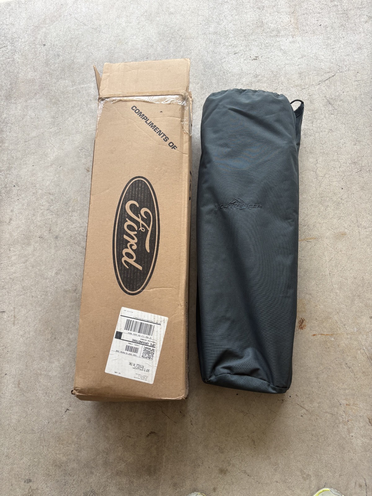 Ford Mountaineer Logo on Easy Seat Folding Chair Green Canvas 1990s Unused NOS